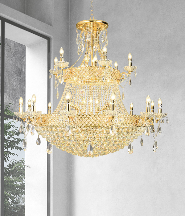키라 48등 크리스탈펜던트조명 대형샹들리에